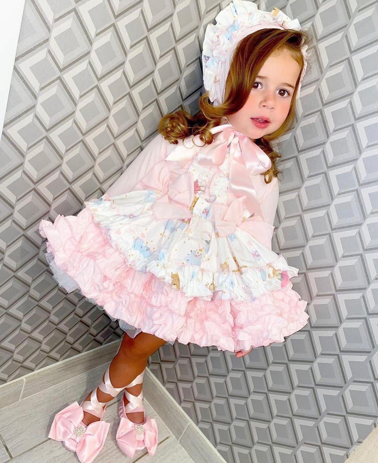 Dancing Ballerina Girl and Bear Dress
